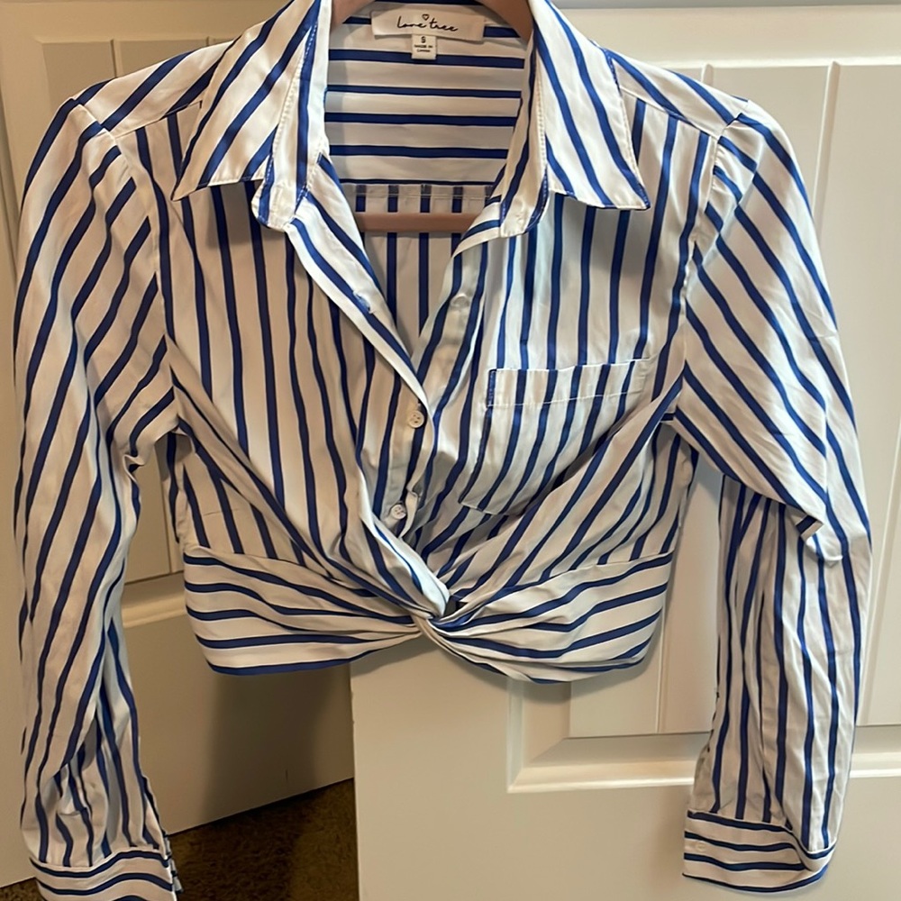 White size S cropped top worn once